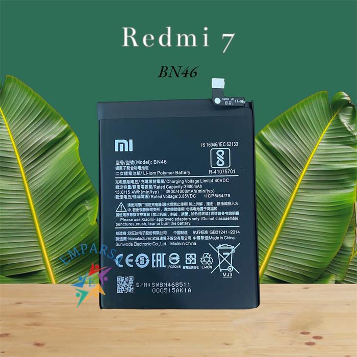NEWW 2024 - REDMI 7 . BN46 -  4000 mah  - BARU Baterai Batre Batere Battery Batrai Bateray Batrei Ba