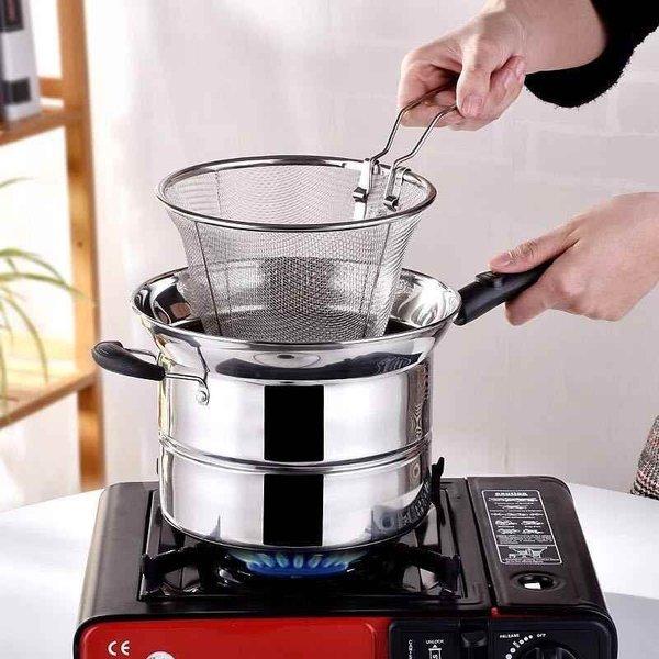 Deep Fryer Serbaguna 3In 1 Pot - Cook Pan - Panci Stainless