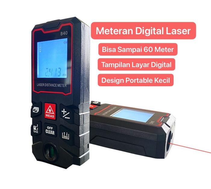 TK-36 Meteran Digital Laser Portable Pengukur Jarak Jauh Dengan Laser Digital Meteran