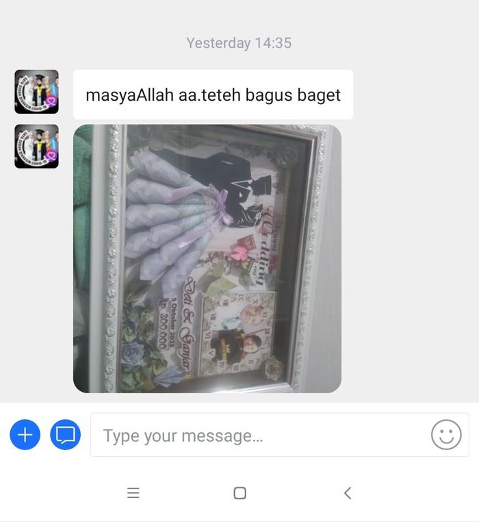 Mahar Pernikahan Siluet Pengantin Gaun Frame Kaca dengan jam aktif dan lampu hias