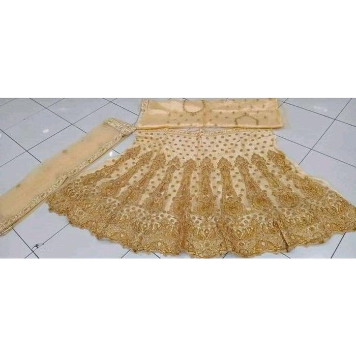 (Langsung Diproses) Lehenga India Jhoda Pengantin India Lehengga Lengga Wedding Pesta Promo Stelan B