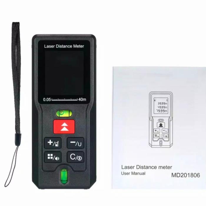 Meteran Laser Digital / Laser Distance Meter / Alat Ukur Jarak Digital 40M 60M 80M 100M 120M PT40S P