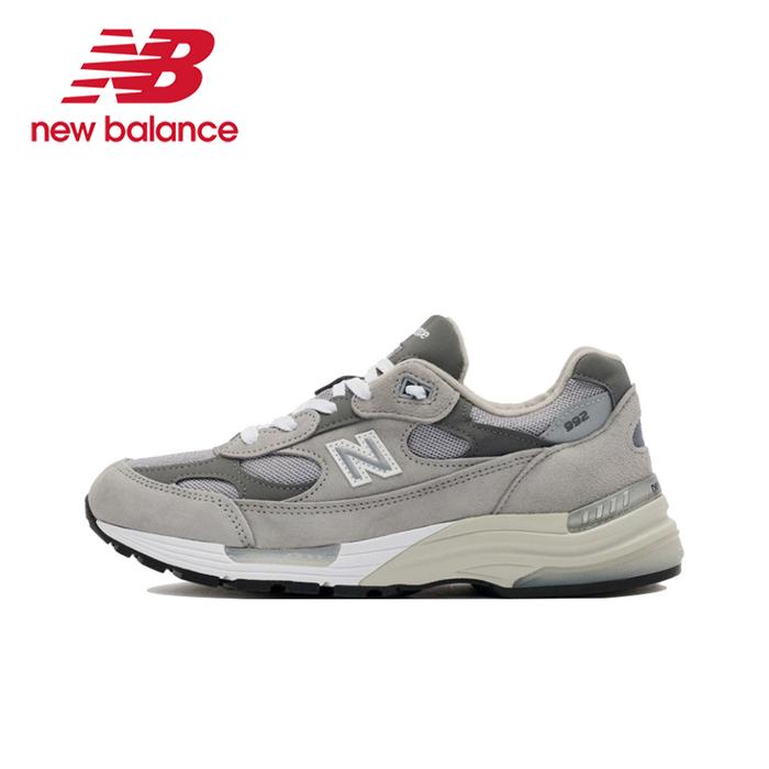 Original New Balance NB 992 Classic Vintage Mesh Leather Casual Men's and Women's Running Shoes Whit