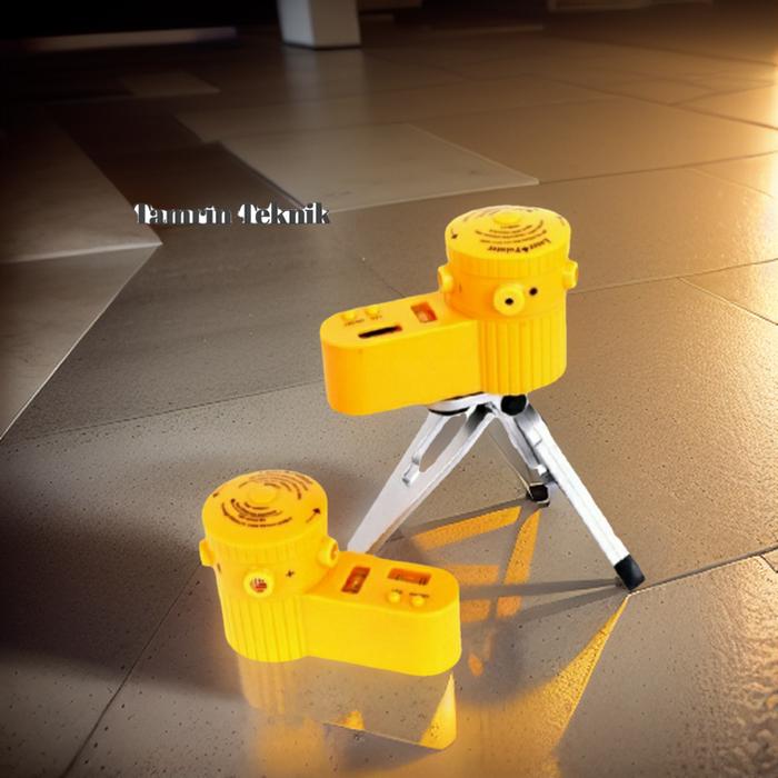 Water Pass Laser Level 6 - with Tripod 6 mode laser meteran siku - water pass Bangunan