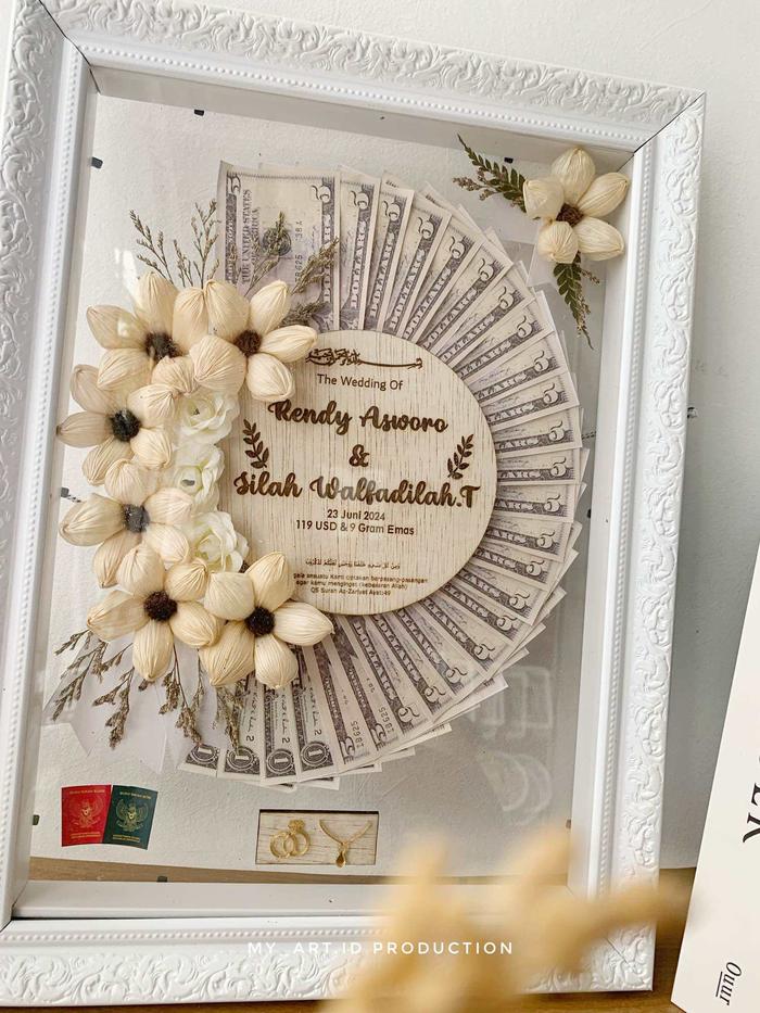 Mahar nikah akrilik mahar nikah rustic