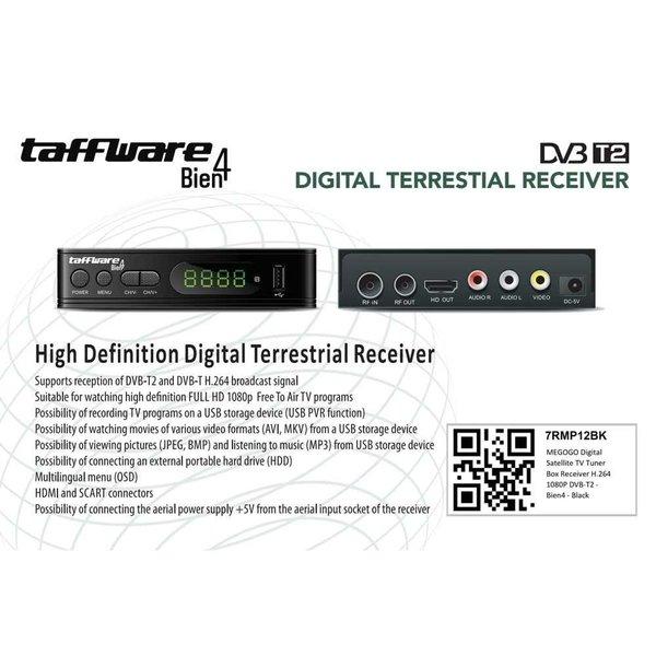 Set Top Box Bien4 Digital Satellite Tv Tuner Box Receiver H.264 1080P Dvb-T2 - Taffware Bien4 Set To