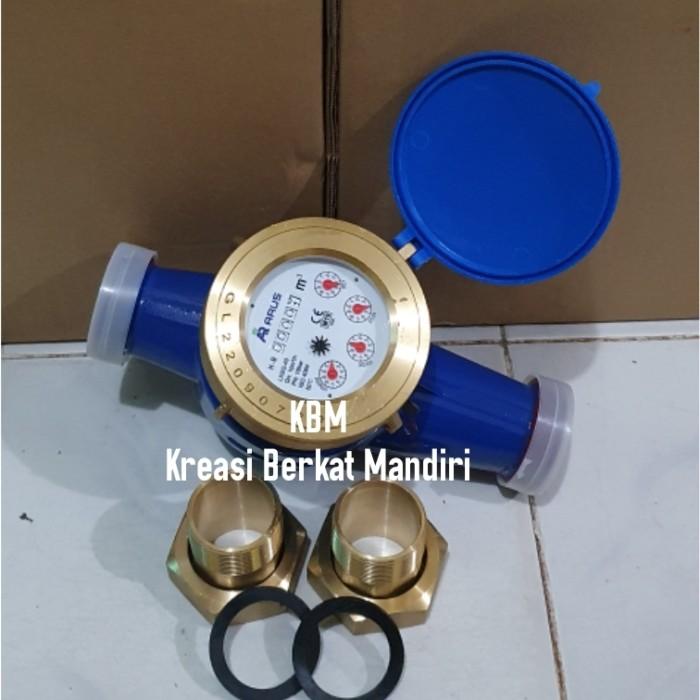 METERAN AIR 1.5 INCH DN40 MM / WATER METER 1 1/2" INCH DN40 MERK ARUS - THERSAA MART