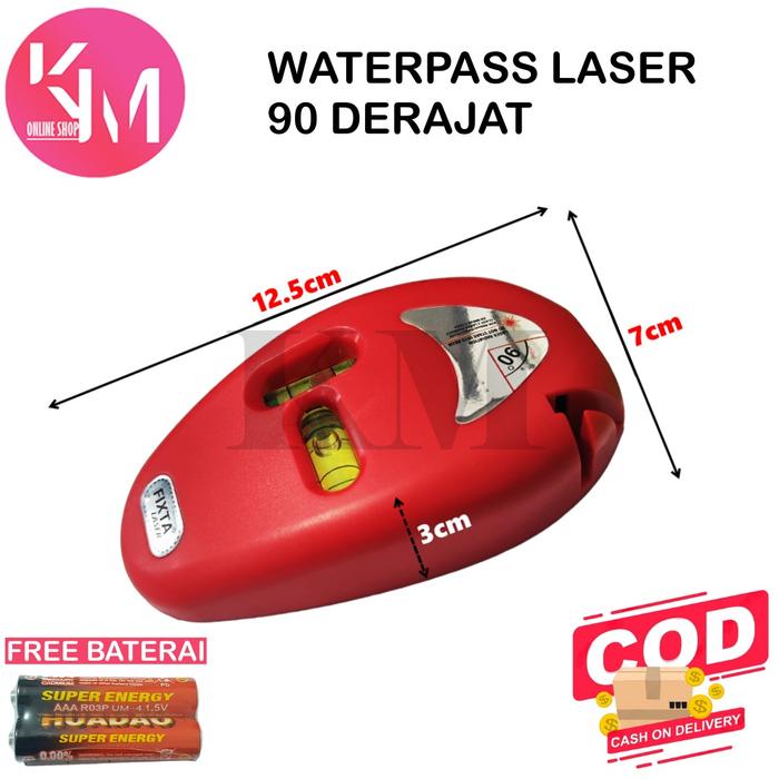 Waterpass Laser 90 Derajat Mouse Shaped Mini Laser