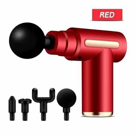Alat Mesin Pijat Pemijat Mini Digital Elektrik Getar Massage Gun 4in1 Terapi Refleksi Otot / Alat Pi