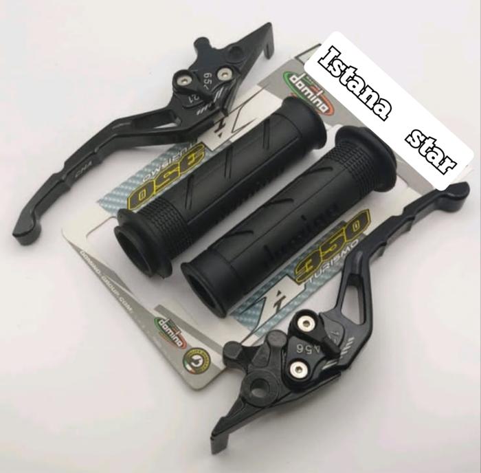 HANDLE REM DAN KOPLING VARIASI FULL CNC UNTUK TIGER / VERGA / CB150R / SATRIA FU/emas/merah/hitam/bl
