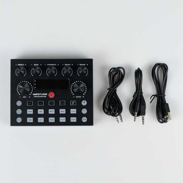 Centechia Mixer Usb External Sound Card Bluetooth Amplifier Effect V8S