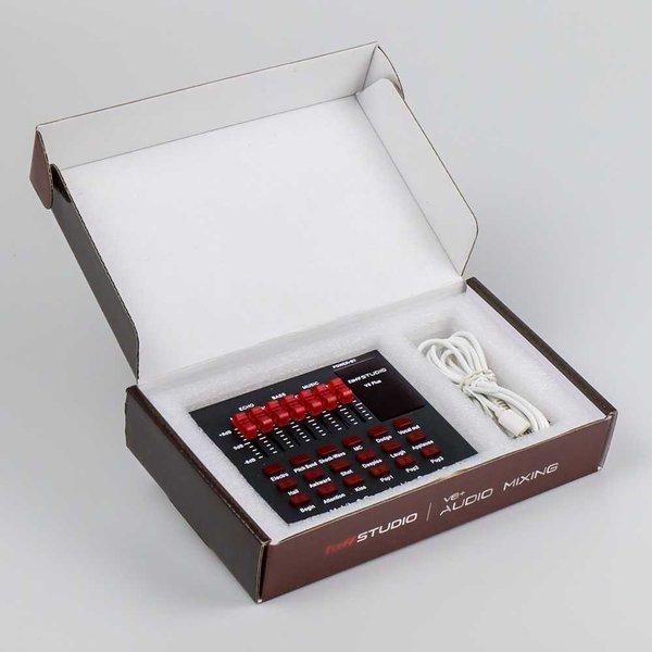 Taffware Bluetooth Audio Usb External Soundcard Live Broadcast Microphone Headset - V8 Plus