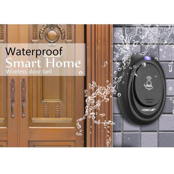 Taffware Alarm Pintu Wireless Waterproof Dengan Eu Plug - Fk-D009 - Bell Rumah Wireless Waterproof 3