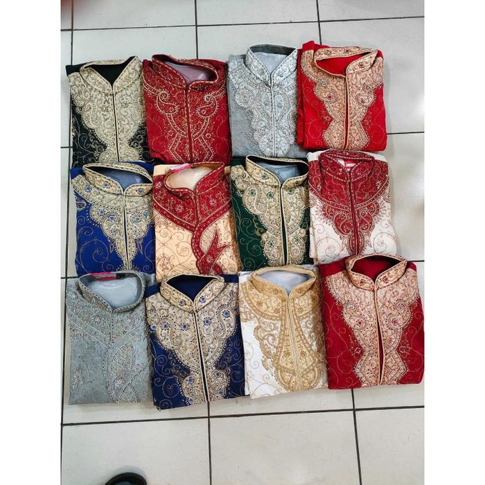 (Langsung Diproses) Baju India / Set Baju Pria India Lengkap / Kurta Sherwani / Set Baju Pria India