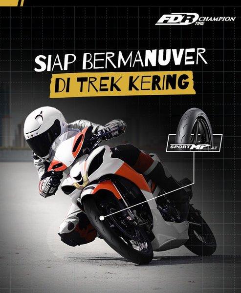 BAN LUAR FDR 90/80-17 SPORT MP96 Ban Motor GTR 150, MX KING 150, VIXION, JUPITER MX, SATRIA FU, SMAS