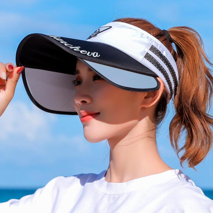 Summer Sun Hats for Women Female Sun Protection Vacation Beach Cap Outdoor Bucket Hat Retractable Lo