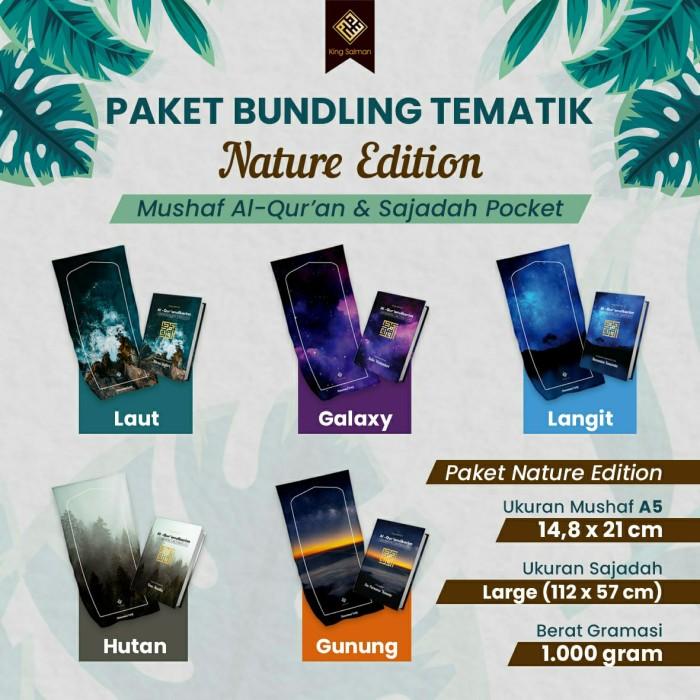 Paket Al-Quran dan Sajadah Tematik King Salman | A5 Custom Nama