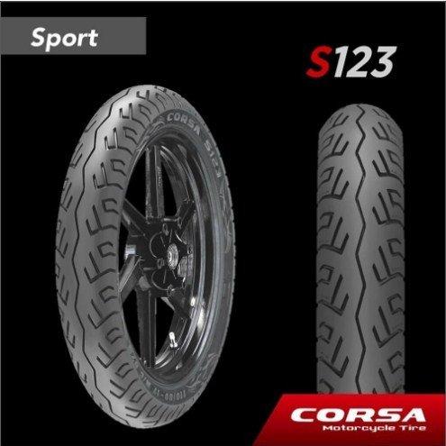 Ban Corsa Tubeless Tipe S123 Ukuran 110-80 Ring 17
