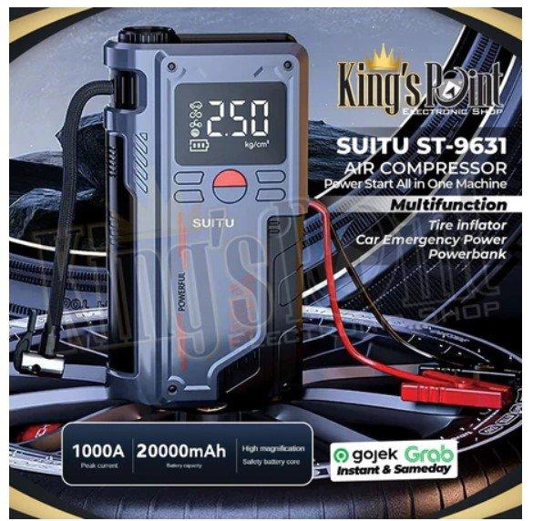 Pompa Ban Mobil dan Jumper Aki Mobil POMPA ELEKTRIK T-700 Multifungsi AIR COMPRESSOR JUMPER POWER BA