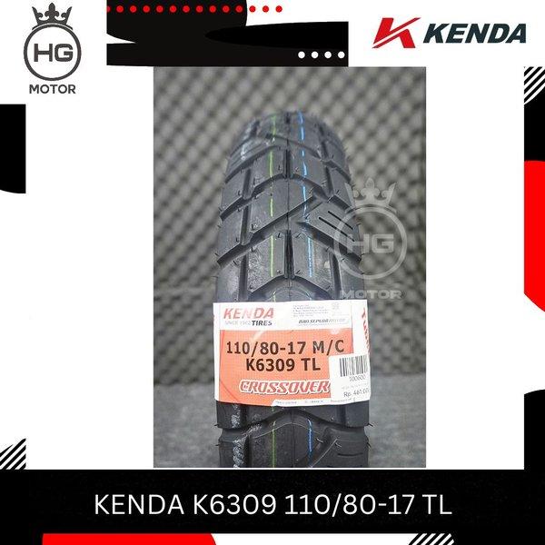 BAN LUAR KENDA K6309 110/80 130/80 RING 17 TUBELESS BAN DUAL PUOSE