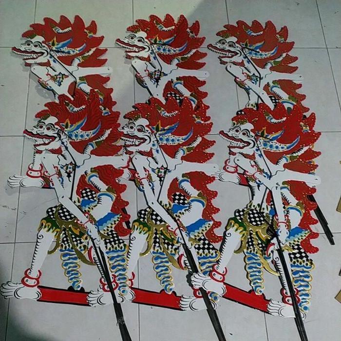 MAINAN ANAK WAYANG KULIT KERTAS HANOMAN ANOMAN TIWIKRAMA 80 cm ASLI WONOGIRI