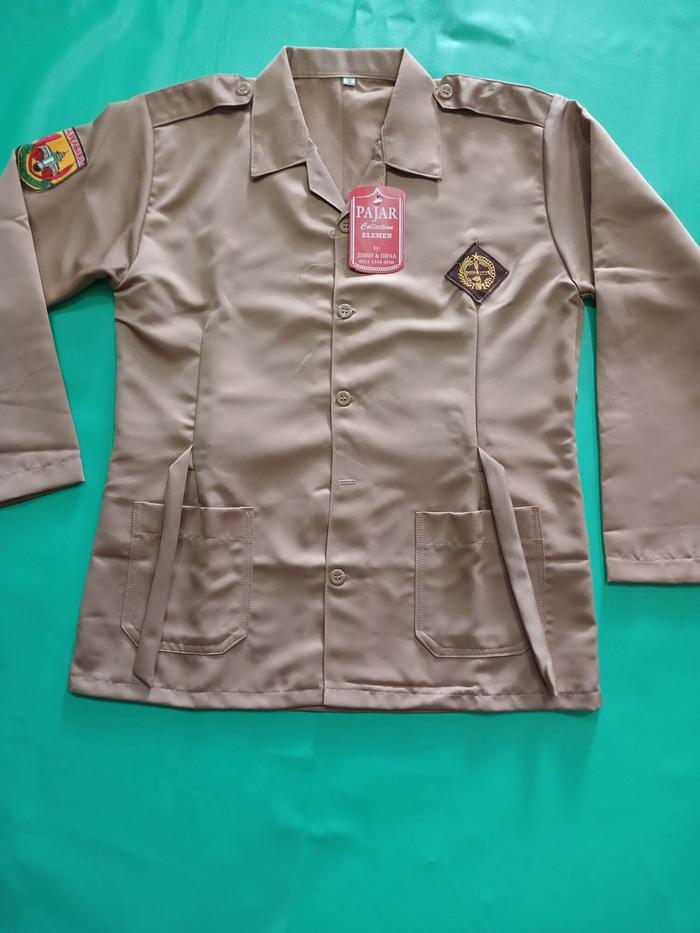 BAJU PRAMUKA PANJANG SMP/SMA CEWE TALI  BAHAN LICIN