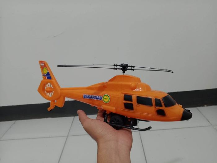 Mainan Helikopter Tarik / Mainan Helikopter Basarnas Rescue Dan Combat Helicopter Army