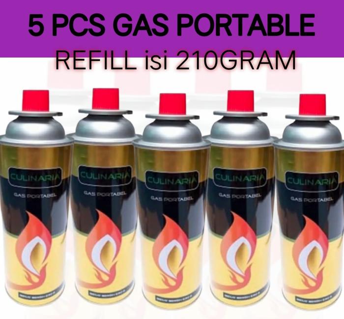GAS PORTABLE / GAS KALENG PORTABLE REFILL ISI 5