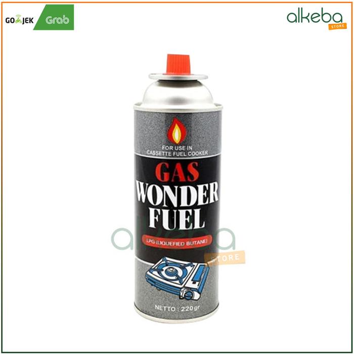 Gas Wonder Fuel 220 gr LPG kaleng mini refill portable wonder fuel