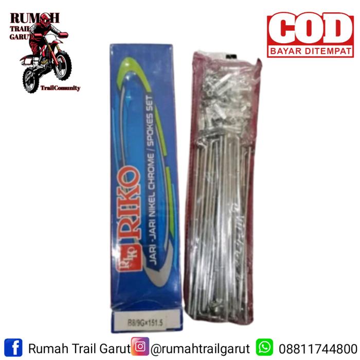 Jari Jari 18 TS 125 Belakang Ruji Suzuki TS125 RIKO - Jari Jari Belakang TS 125 Kualitas Sama Origin