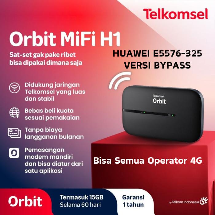 Mifi Huawei Modem Wifi 4G Huawei E5576 ORBIT H1 JIO JMR591 HKM M21 M22 Telkomsel Unlocked Free 14Gb