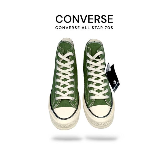 Converse Original 100 Sepatu Pria Wanita Converse Chuck Taylor 70s Green Army High BNIB100%