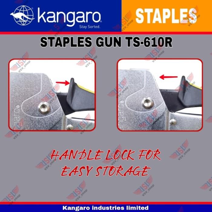 KANGARO STAPLER TS-610R / TACKER / STAPLES JOK / STAPLES TEMBAK