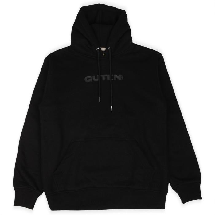 Guten Inc - Sweater Bordir Hitam Pria Logo Highdensity Hoodie Black