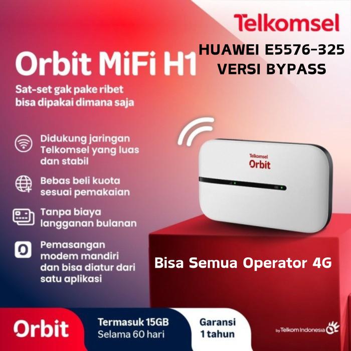 Modem Huawei MIFI Wifi 4G LTE Huawei E5576 HKM M21 M22 JIO JMR 591Bundling Telkomsel Free 14gb 60 ha