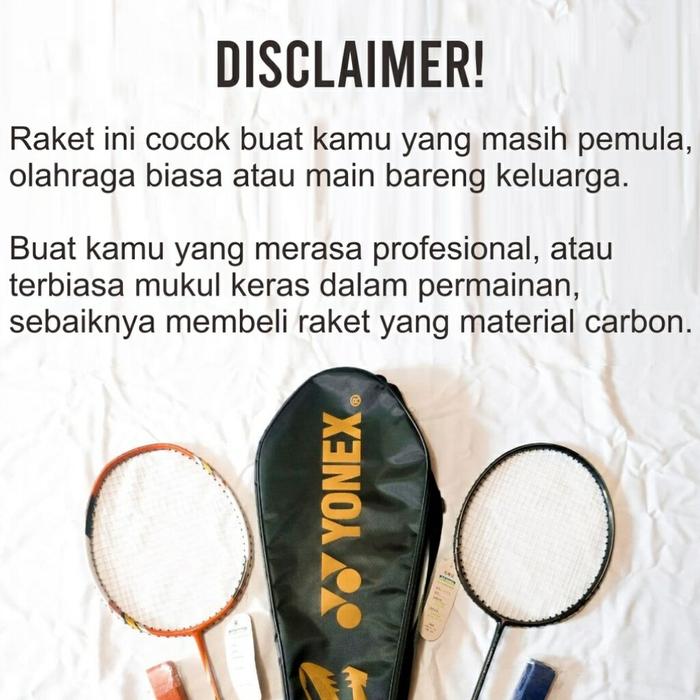 Raket Badminton Lentur Yonex Dan Lining Termurah Terlengkap Bonus Shuttlecock Tas Gratis Towel Grip 