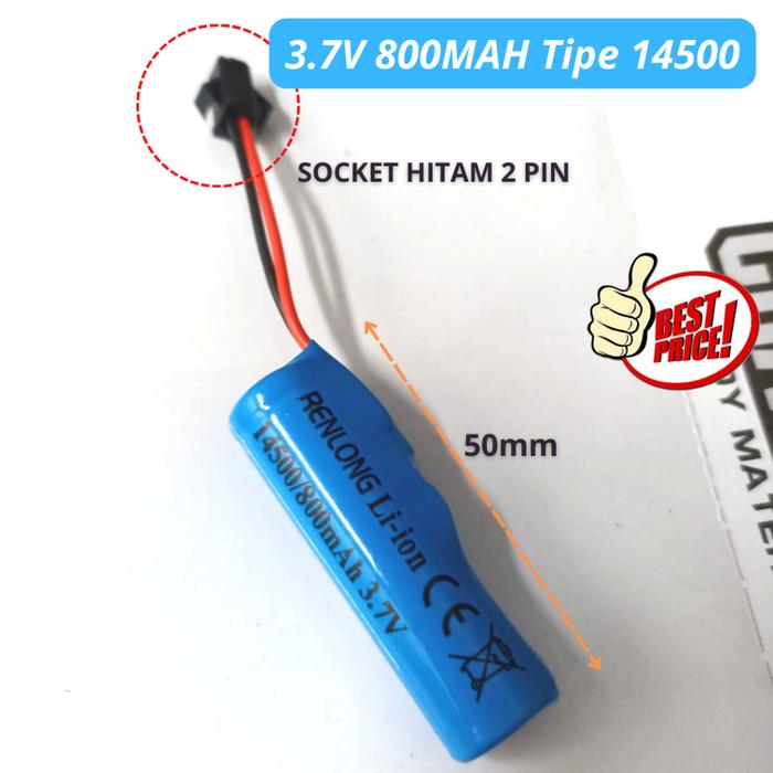 Termurah Baterai Mobil Remote Control 3.7 Volt Tipe 14500 Batre Mainan RC