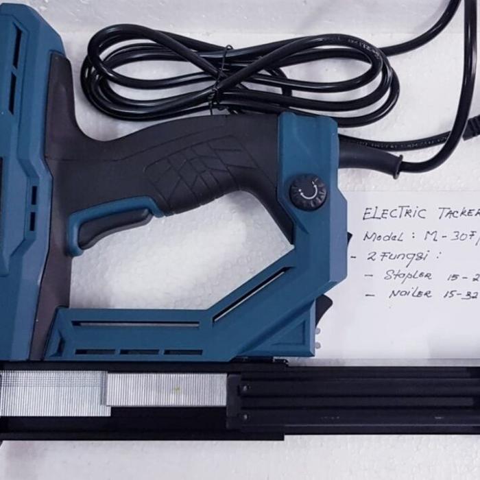 2 in 1 Paku Tembak & Staples Tembak Listrik 220V 2Fungsi MODERN M-30FU Brad Nailer Gun & Steples Gun