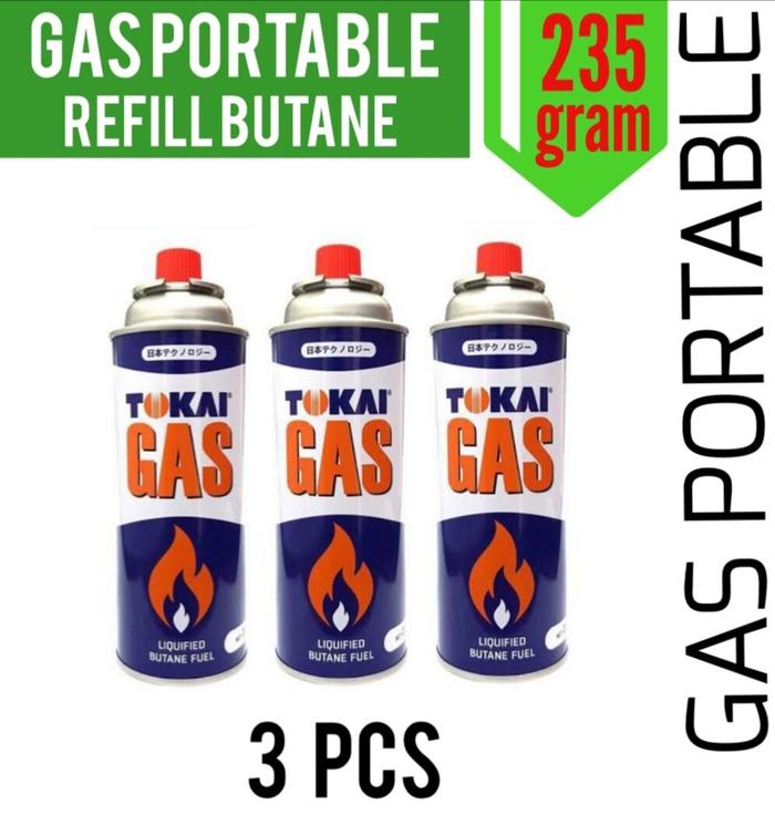 Gas Portable Refill Butane Tokai 3 pcs