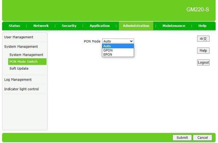 MODEM ONT WIFI XPON GM220-S BISA EPON & GPON & ADAPTOR
