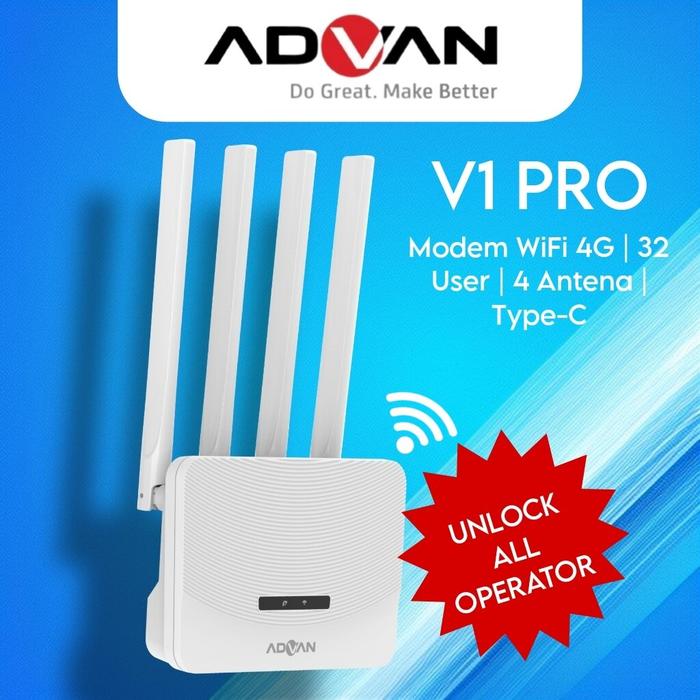 Modem Advan CPE V1 Pro Wifi Unlock 4G LTE Modem Wifi Unlock Modem 4G LTE
