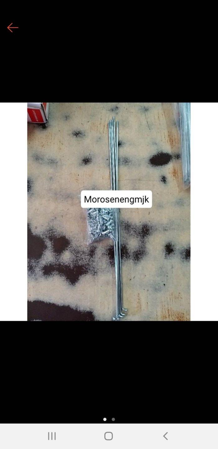 Jari jari sepeda 28 Becak / Ruji sepeda 12 x 28 / Spak sepeda ukuran 12 x28