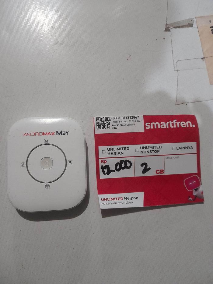 Modem Andromax M3Z.M3S dan M3Y sudah plus kartu perdana smartfren 2GB 24jam non stop
