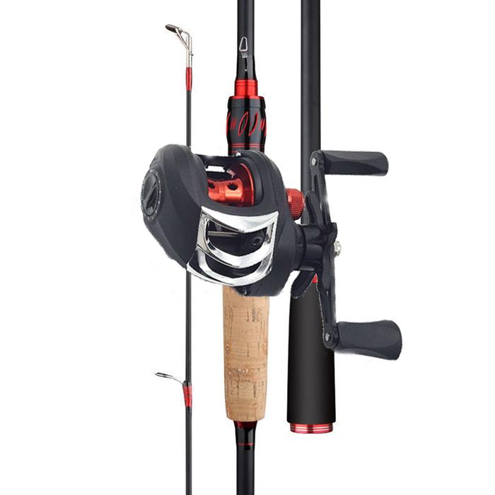 Set Joran Pancing Gulungan Umpan Casting Joran Pancing Karbon Gigi 7.2:1kumparan1joran pancing full