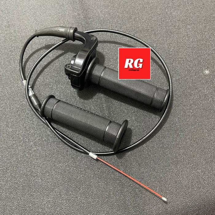 GAS SPONTAN 1 KABEL YDM YOCTA + GRIP KIRI KANAN HANDGRIP OCTAGON SET UNIVERSAL GAS SPONTAN GAS SPONT