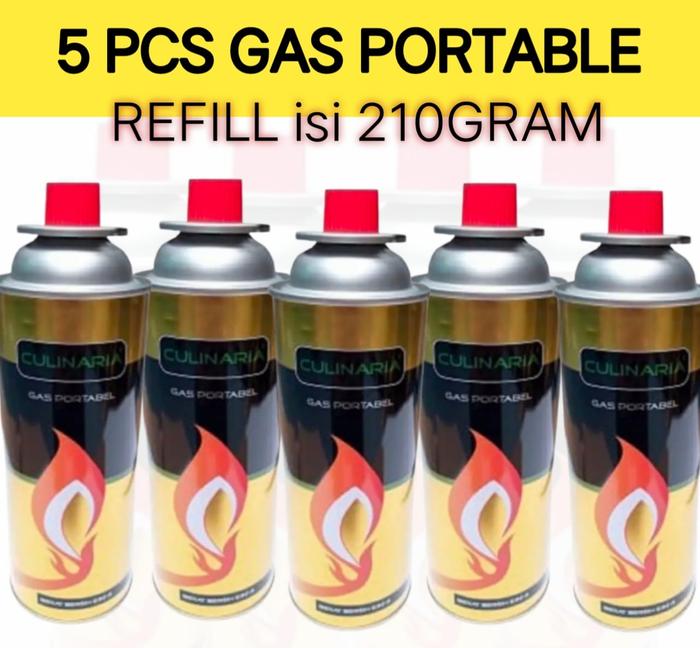 GAS PORTABLE REFILL ISI 5 PCS