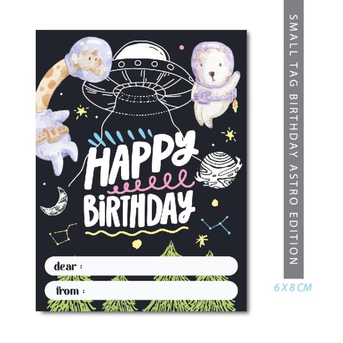 BIRTHDAY CARD WISHES KARTU UCAPAN SELAMAT ULANG TAHUN UNICORN ASTRONOT