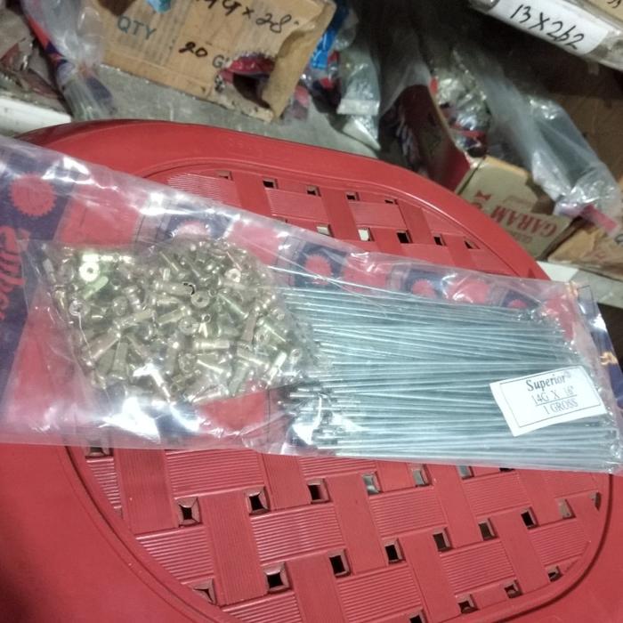 20 buah Jari jari sepeda 16 , ukuran 14 G ruji / spoke , anak2