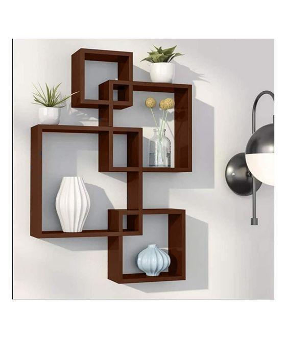 RAK DINDING AESTHETIC MINIMALIS, HIASAN DINDING KAYU RAK DINDING KOTAK GANDENG, RAK DINDING KAYU