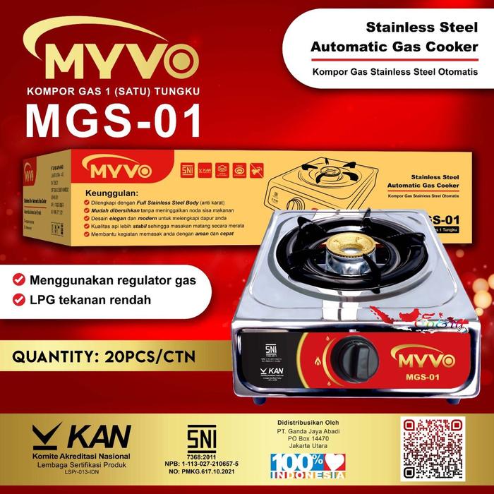 Kompor Gas 1 Tungku Nasional Quality